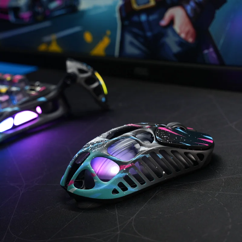 GravaStar Mercury XPro Wireless Gaming Mouse + 8K Dongle Special Edition - Neon Graffiti